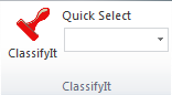 excel classification toolbar