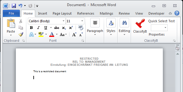 document classification example